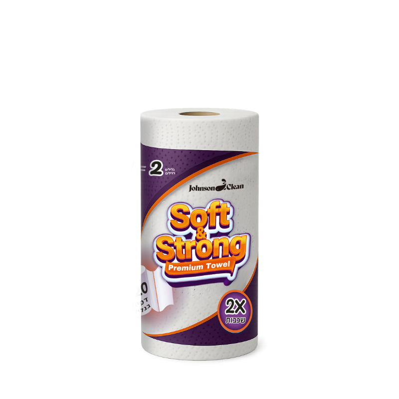 נייר מגבת SOFT & STRONG גליל בודד