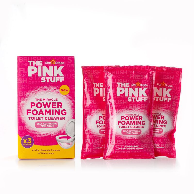 אבקת הקסם לניקוי אסלות THE PINK STUFF TOILET POWDER | JohnsonClean