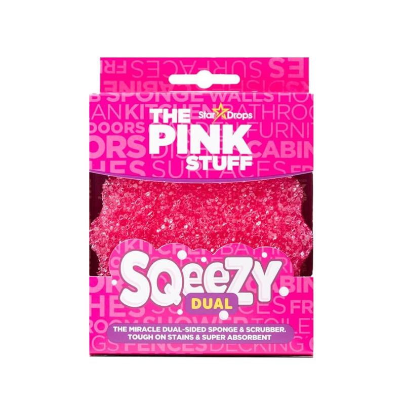 ספוג קרצוף Squeezy Miracle דו-צדדי THE PINK STUFF