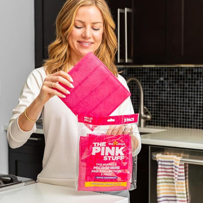 The Pink Stuff פדי מיקרופייבר רב פעמיים מארז 3 יחידות