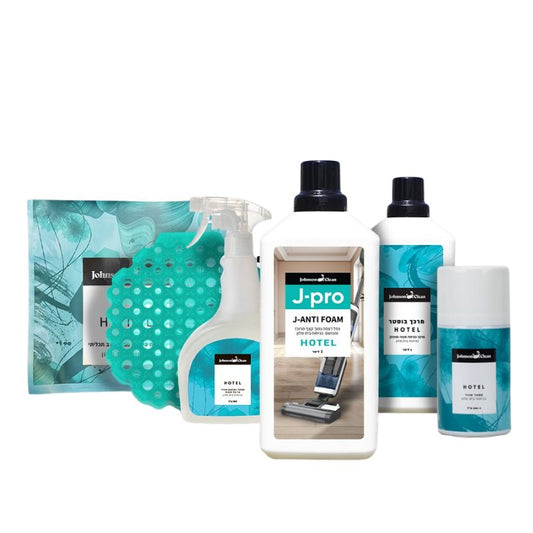 חבילה עם נוזל לשואב שוטף בריח בית מלון HOTEL