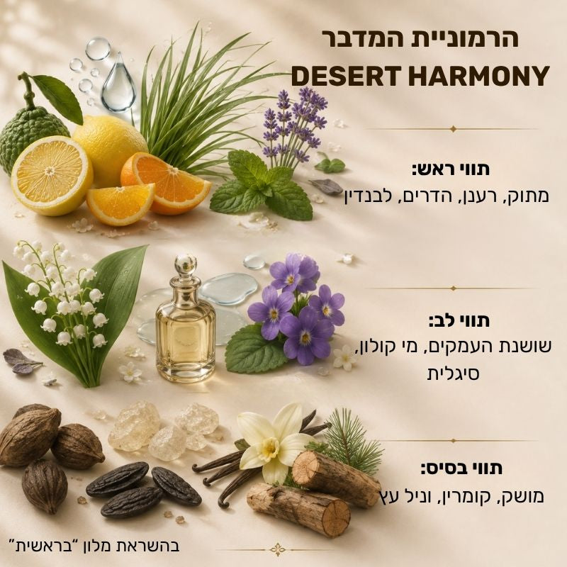 מילוי למפיץ ריח פרימיום 200 מ"ל בריח הרמוניית המדבר