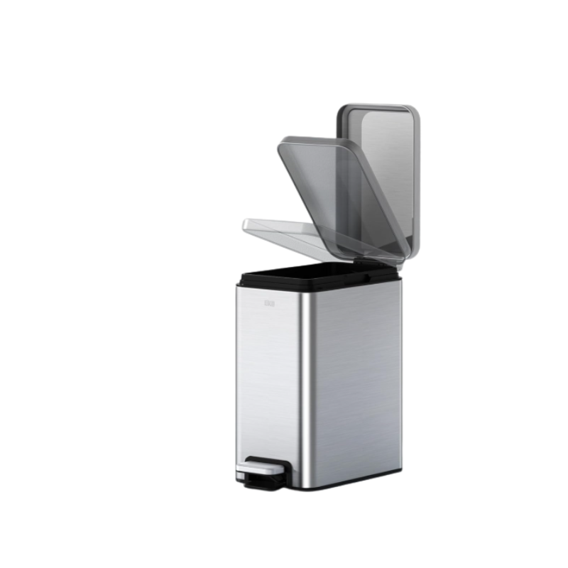 פח פרמיום מלבני נירוסטה מוברשת - 5 ליטר