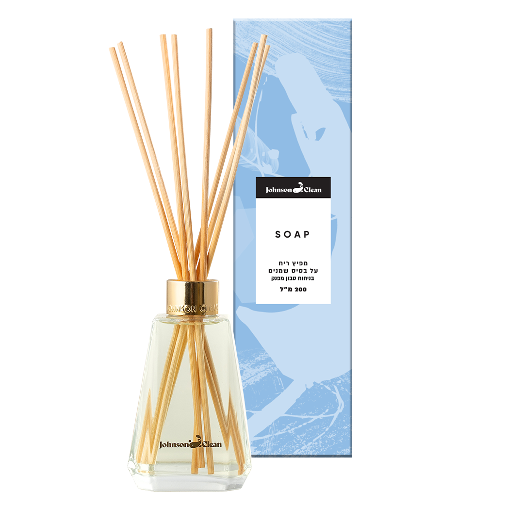 מפיץ ריח פרימיום 200 מ"ל בריח סבון מפנק SOAP