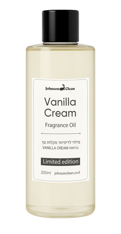 מילוי למפיץ ריח פרימיום 200 מ"ל בריח וונילה VANILLA CREAM