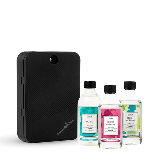 מפיץ ריח שחור J SMELL + מילוי אולטרסוניק אחד לבחירה 330 מ"ל