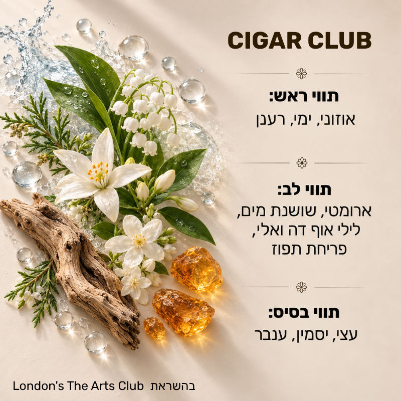 מבשם אוויר רום ספריי בריח CIGAR CLUB